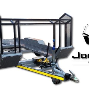 racing car trailer front